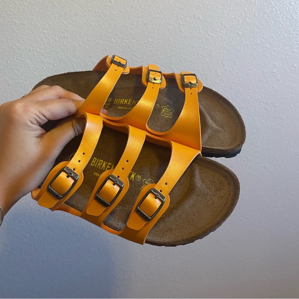 Citrine orange florida Birkenstocks